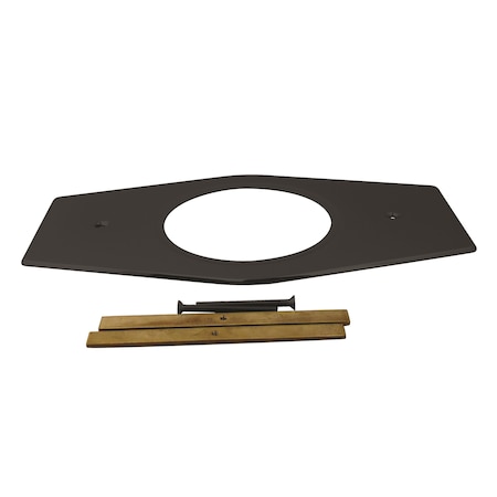 Westbrass Remodel Cover Plate for Moen and Delta Bathtub and Shower Valves, Matte Black D502-62